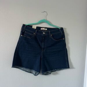 Signature by Levi Strauss High Waist Blue Denim Shorts